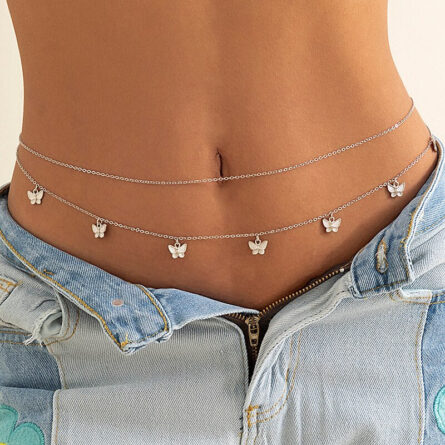 Cute Butterfly Waist Chain Sexy Body Chain Jewelry – Bild 5