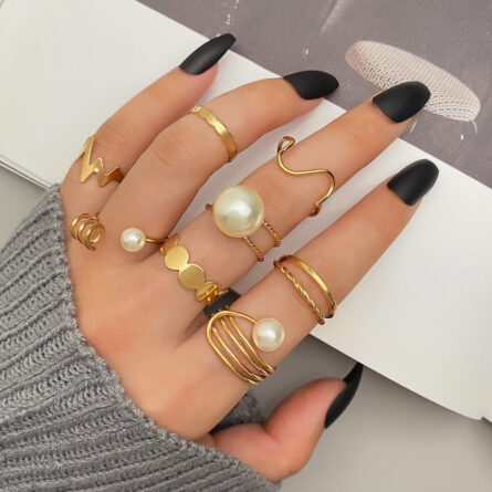 Bohemian Summer Gold Ring Set - Image 20