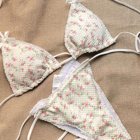 Sweet Flower Bow Bikini - Image 3