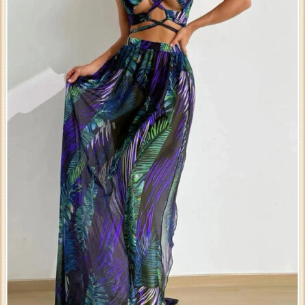 Bahamas Vacation 3 Piece Cover Up Skirt Set - Image 51