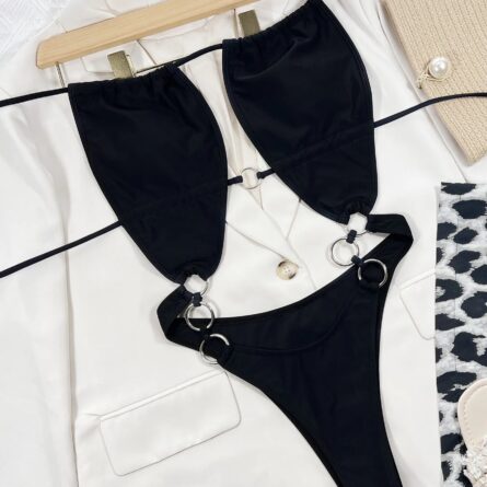 Temptation O Ring Elegance Cut Out One-Piece Swimsuit - Image 3