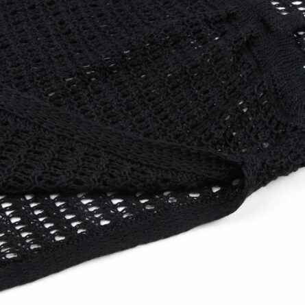 Gabriella Fringe Open Back Crochet Beach Cover Up Dress - Image 39