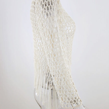 Sunset and Swim Handmade Crochet Beach Cover Up Top - Image 11