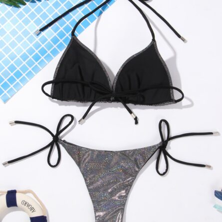 Metallic Magic Women's Triangle Bikini – Bild 30