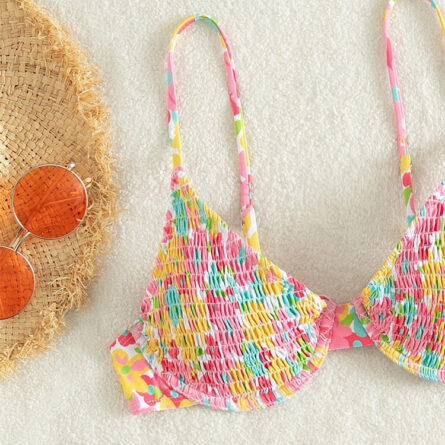 Sunset and Swim Aesthetic Floral Bikini Set - Image 10