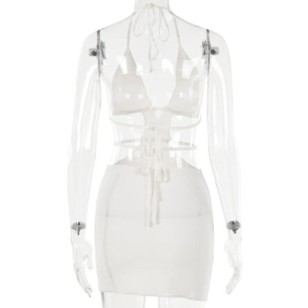 Greek Goddess Glamour Hollow Out Mini Dress - Image 18