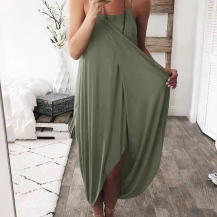 Effortless Flow Slit Maxi Dress - Image 2