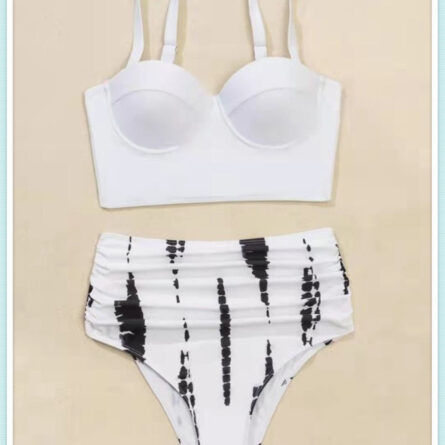 Stunning Butterfly Push Up High Waist Slimming Swimwear Separates Bikini – Bild 16