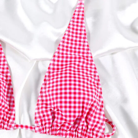 Pink Gingham Charm Bikini - Image 3