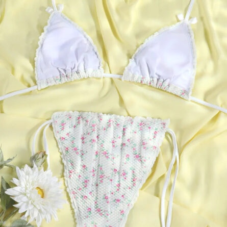 Blossom Delight Floral Bow Bikini Set – Bild 8