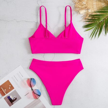 Amy Solid High Waist Bikini - Image 9