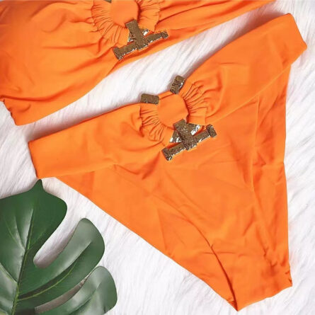 Riviera Queen High Cut Push Up Rhinestone Bikini - Image 22