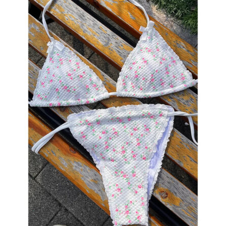 Blossom Delight Floral Bow Bikini Set – Bild 6