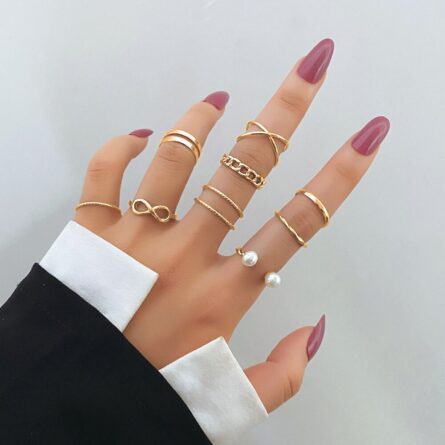 Bohemian Summer Gold Ring Set - Image 12