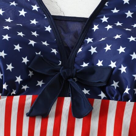 American Flag Plus Size Swimsuit Swimdress - Image 5