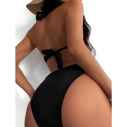 Coral Cove Cut-Out Halter Swimsuit - Image 6