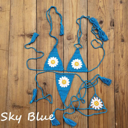 Island Dream Floral Crochet String Bikini - Image 27