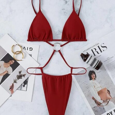 Micro String Open Back Swimsuit - Image 3
