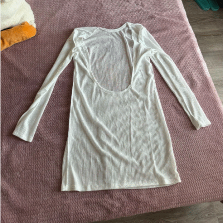 Paradise Calling Swimsuit Cover Up Sexy White Backless Mini Dress – Bild 12