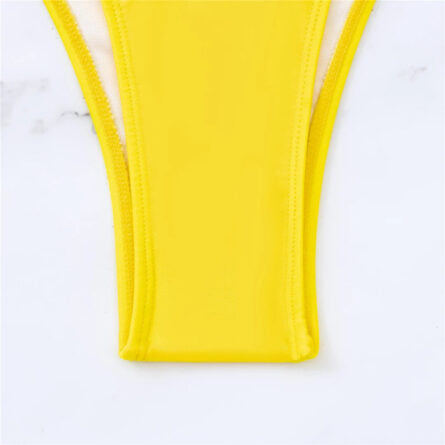 Making Waves V Neck Cut Out One Piece Swimsuit - Image 26