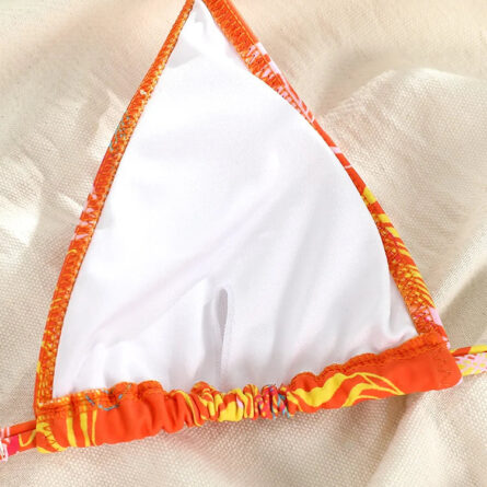 Exotic Sunset Triangle Chains Brazilian Bikini – Bild 24