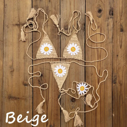 Island Dream Floral Crochet String Bikini - Image 8