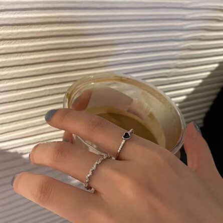 Goddess Glam Silver Ring Set - Image 7