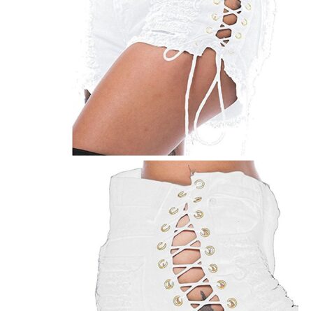 Heartbreaker Ripped Tassel Denim Shorts - Image 14