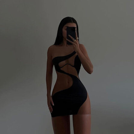 Goddess of The Night Sexy Club Sheer Mesh Dress – Bild 8