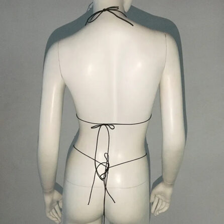 Glitter Goddess See through Micro Kini Rhinestone Bikini – Bild 24