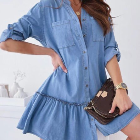 Heavenly Denim Dress - Image 11