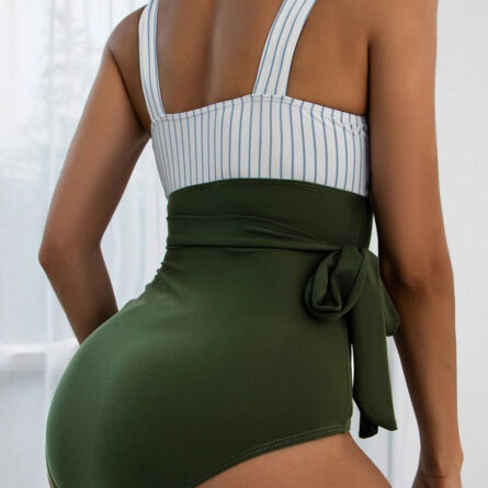 Stunning Striped Sexy DD+ Swimsuit - Image 17