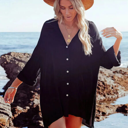 Coastal Breeze Beach Cover Up Shirt - Image 4