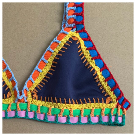 Navy Dreams Crochet Neoprene Bikini - Image 12