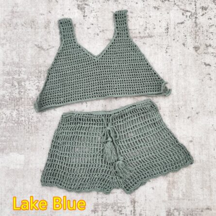 Seaside Breeze Crochet Shorts and Thong Bottoms - Image 23