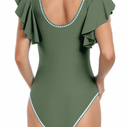 Sunset and Swim Stunning Ruffle One Piece Swimsuit - Image 27