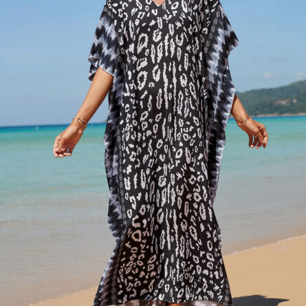 Sunset and Swim Colorful Bohemian Bathing Suit Coverup Kaftan - Image 2