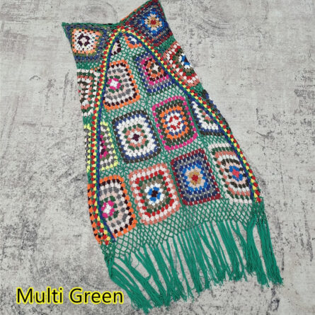 Rainbow Dreams Crochet Bikini Cover Up Set - Image 4