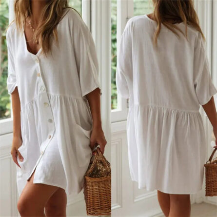 Sunset Stunner Beach Cover Up Casual Summer Dress - Image 3