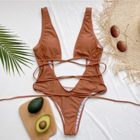 Hailey Strappy Waist Cut Out Swimsuit - Image 32