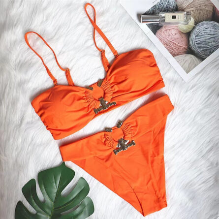 Riviera Queen High Cut Push Up Rhinestone Bikini - Image 24