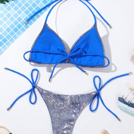 Metallic Magic Women's Triangle Bikini – Bild 18