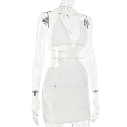 Greek Goddess Glamour Hollow Out Mini Dress - Image 19