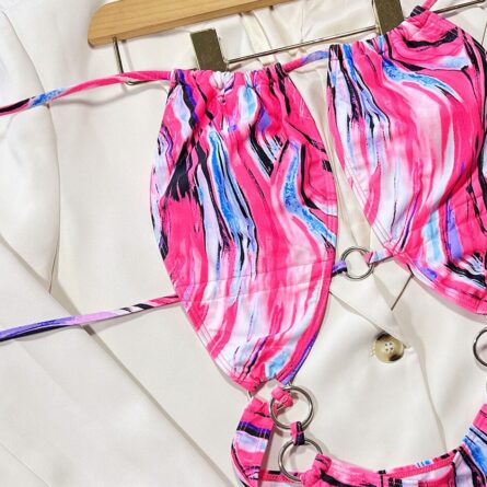 Pink Sexy Thong Swimsuit - Image 6