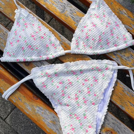 Blossom Delight Floral Bow Bikini Set – Bild 2