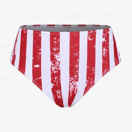 Curvy Confidence American Flag Plus Size Swim Skirt Bikini Set - Image 10