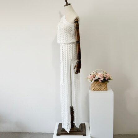 Maldives Calling Crochet Beach Bikini Cover Up White Crochet Dress – Bild 23