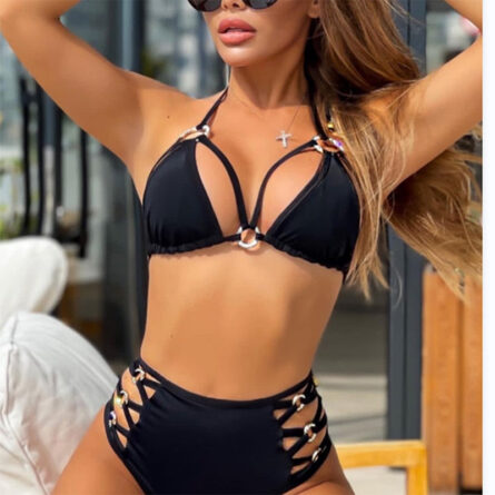 Serenity High Waist Cut Out Bikini - Image 2