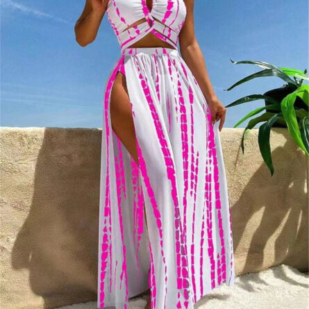 Bahamas Vacation 3 Piece Cover Up Skirt Set - Image 4