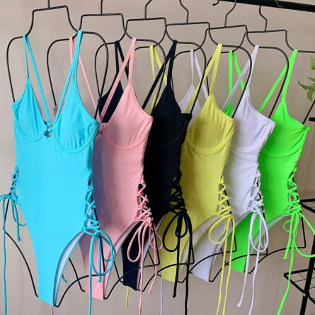 Tassel Dreams Underboob High Cut Out Swimsuit - Image 25
